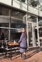 Double Breasted Collar Sleeve Belted Trench Coat - 2
