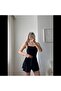 Sandy Stoff Slinging Mini Dress with Shorts - 2
