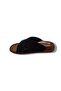54202-25 Leather Cross Band Anatomical Men's Slippers - 3