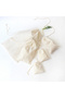 Lace-Up Cream Raw Cloth Pouch, 25X40 cm 10 Pieces (Ruched Cloth Bags, Gift Pouch, Natural Fabric Pouch) - 2