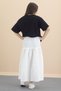 Black Female Child Short Sleeve t Shirt Skirt Suit 20550 - 6
