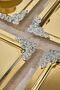 6-Piece Metal Decorative Special Design Presentation, Promise Tray Set, Catering Presentation Serving Tray Set - 5