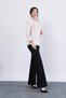 Women's Summer Stone Oversize Shoulder Epaulet Detailed Long Sleeve Shirt Daily Casual Stylish 7996