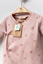 Organic Cotton Booties Long Sleeve Side Tie Soft Touch Baby Girl Jumpsuit - 3
