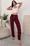 Colorful Suede Cotton Plaid Women's Pajama Bottom - 2