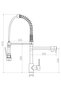 Deck Mounted Kitchen Mixer with Sprayer Chrome - 3