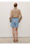 Straight Cut Shorts with Pens Detail - 4