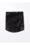 Black Strapless Neckline Sequined Women's Blouse - 6