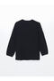 Lcwaikiki Classic Black Lace-Up Collar Textured Women's Blouse - 6