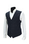 Dark Navy Blue Vest V Neck Plain Poly Viscose Regular Fit 50648 - 3