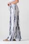 Muslin Trousers Patterned 100% Cotton Natural Fabric with Elastic Waist and Pockets - Gray - 3