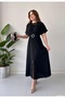 Belted Design Midi Dress - 3