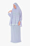 Prayer Dress 100% Cotton Sleeved Two-Piece Purple - 4