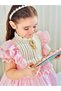 Pink Cream Vintage Baby Girl Dress, Birthday, Photo Shoot Dress, Suitable for 0-13 Years Old - 2