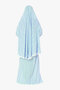 Prayer Dress 100% Cotton Sleeved Two-Piece Blue - 3