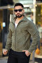 New Men's Seasonal Corduroy Twill Lined Inner Pocket Zippered Spring Summer Jacket - 2