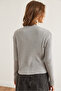 Women's Gray Top Cardigan Inside Bustier Cotton Content Suit Hrk- 19000345 - 8