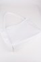 Women's Begonia White Wrinkled Faux Leather Large Size Zipper Closure Handbag and Shoulder Bag - 5