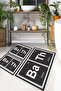 Barium Thorium 60X100 50X60 50X60 Non-Slip Base 3-Piece Bathroom Mat Set