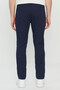 Men's Navy Blue Cotton Slim Fit Slim Fit 5 Pocket Flexible Casual Pants - 5