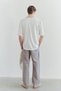 Ecru Oversized /Wide Cut Special Embroidered Polo Neck T-Shirt Tmnss25Po00030 - 3