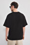 Haki-Siyah Oversize/Geniş Kesim 2'li Paket Yazı Baskılı %100 Pamuk T-Shirt TMNSS25TS00211 - 4
