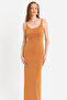 Women's Mustard Adjustable Strap Maxi Dress Men2004