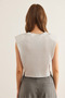 Women's Silver Padded Pleated Crop Blouse Blz- 19002890 - 6