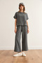 Women's Smoked Top Blouse - Bottom Pantalon - Muslin Suit Tkm- 19000364 - 2