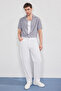Gri Regular Fit Keten Görünümlü Salaş Dökümlü Gömlek TMNSS25GO00075
