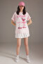 Açık Pembe %100 Kalın Pamuklu Kokteyl Baskılı Oversize/Geniş Kesim Örme T-Shirt TWOSS25TS00163
