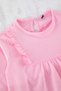 Powder Baby Girl 100% Cotton Ruffle Detailed Long Sleeve Knitted Dress Tkdss25El00082 - 2