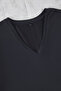Antrasit V Yaka Modal Dökümlü Rahat Büyük Beden T-shirt TBBSS25BF00053 - 6