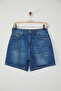 Mavi Yüksek Bel City Boy Denim Şort TWOSS25SR00172 - 7