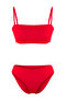 Kırmızı Straplez Regular Normal Bel Bikini Takımı TBESS25BT00184 - 5