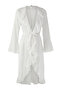 Ekru Dokuma Volanlı Midi Plaj Kimono&Kaftan TBESS25KM00018 - 5