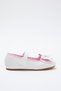 White-Pink Bow Detailed Girls' Kids Ballerinas Takss25Be00035 - 4