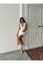 Halter Neckline Stretchy Fabric Tie at Neck Mini Dress - 5