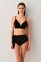 High Waist Lace up Bikini Bottom - 2