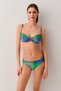 Strapless Bikini Top with Palm Metal Accessories - 2
