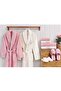 Cotton Family Bathrobe Set (with Slippers)-Wedding Cream Powder