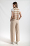 Hatunatila Patterned Süzine Knitted Knitwear Vest Mink - 7