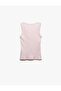 Slim Fit Sleeveless U-Neck Women's Ribbed Undershirt - 4