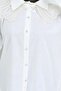 Lace Detailed Baby Collar Shirt Ecru 2214 - 2