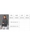 Transparent Striped Knitwear Sweater Knitwear Blouse 1107 Gray - 3
