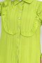 Ruffle Detailed Self Patterned Shirt Pistachio Green 2235 - 2