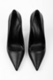 Women's Deyna Black Skin Classic Heeled Stiletto - 4