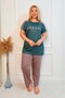 Plus Size Luxury Pajama Set with Elastic Waist Comfort Model Cotton Women's Pajama Set - 7