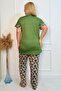 Plus Size Luxury Pajama Set with Elastic Waist Comfort Model Cotton Women's Pajama Set - 9
