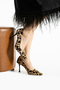 Leopard Print Thai Feather Pointed Toe Stiletto – Thin Heel – Stylish and Comfortable Women's Shoes